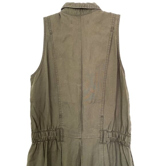 Abercrombie Fitch Green Sleeveless Utility Jumpsuit Playsuit Size Small Tall - Picture 8 of 12